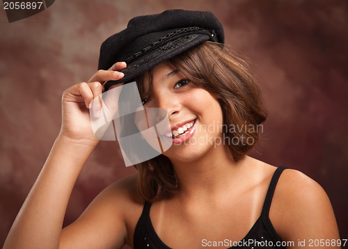 Image of Pretty Hispanic Girl Studio Portrait