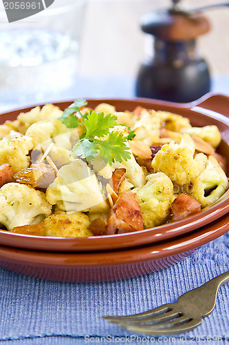 Image of Roasted Cauliflower with Ham