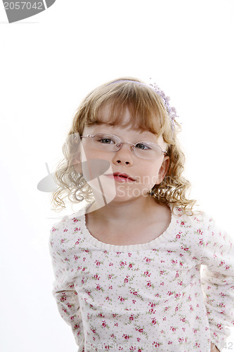 Image of girl wearing glasses