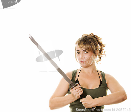 Image of woman with sword