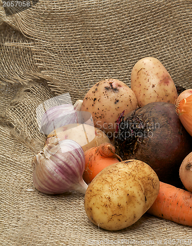 Image of Heap of Raw Vegetables