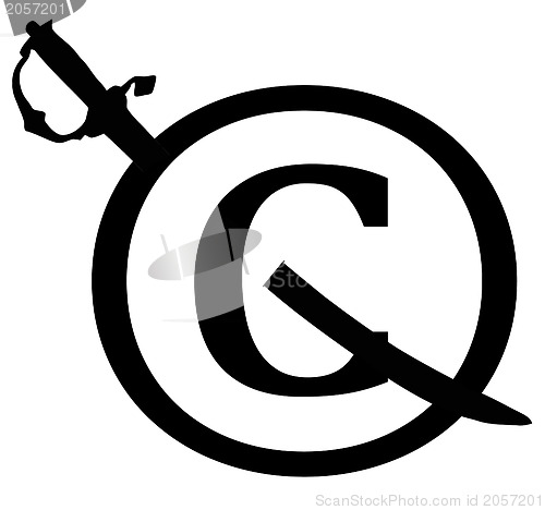 Image of Black Copyright Infringement Notice Icon
