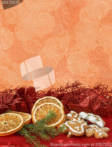 Image of orange slices and gingerbreads