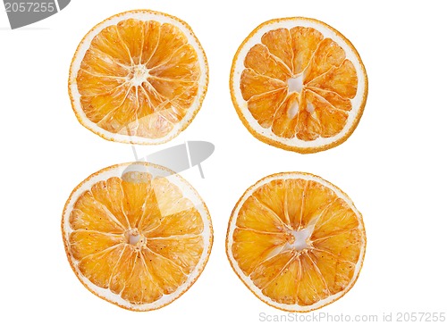 Image of four dried slices of orange