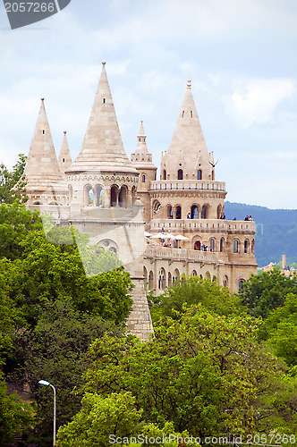 Image of editorial Fisherman's Bastion palace Budapest