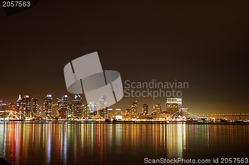 Image of San Diego Skyline Night