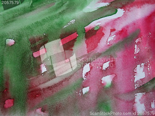 Image of Abstract watercolor background on paper texture