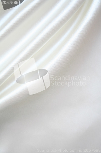 Image of Smooth elegant white silk as background