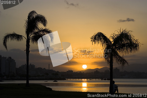 Image of Sunset in Florianopolis