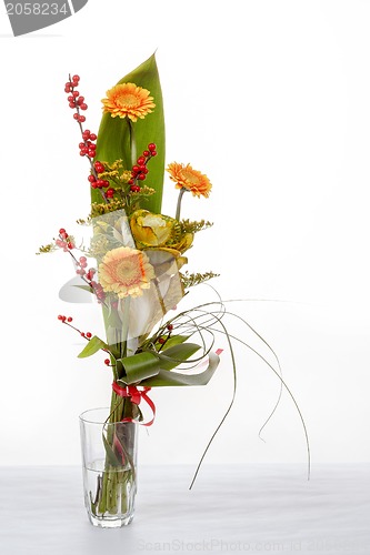 Image of fresh bouquet from orange gerbers