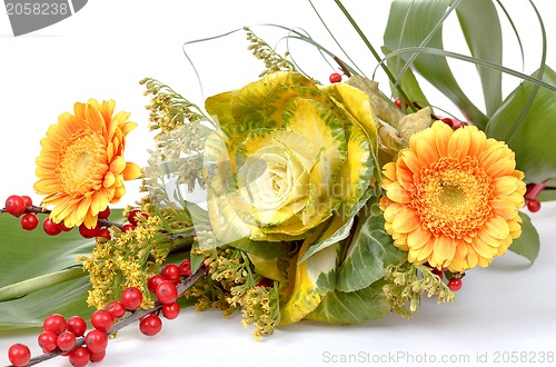 Image of fresh bouquet from orange gerbers