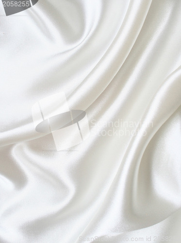 Image of Smooth elegant white silk 