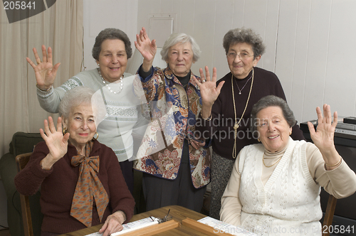 Image of senior women at the game table