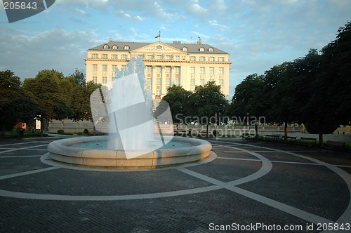 Image of hotel with fountain zagreb