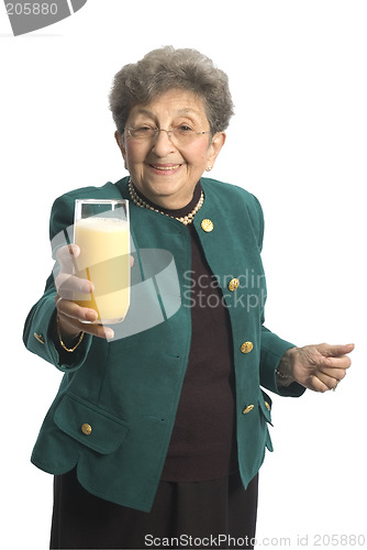 Image of woman with juice