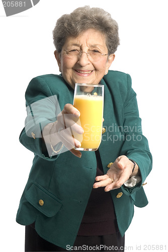 Image of woman with juice
