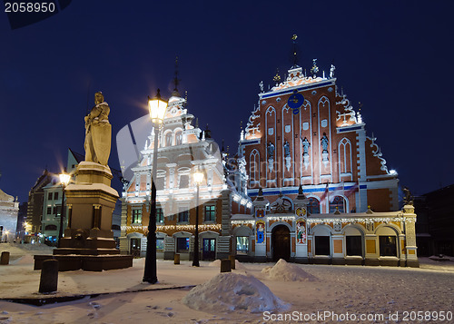 Image of Christmas Decor. House Black-headed, Riga.
