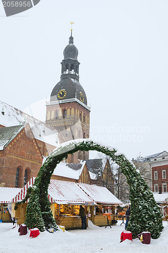 Image of The christmas market in Riga 