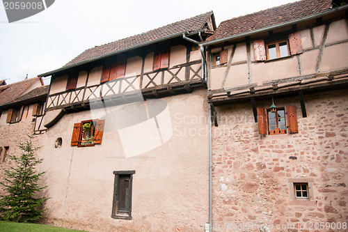 Image of Old streets in Riquewihr town