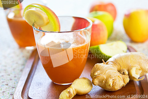 Image of Carrot with Apple and Ginger juice