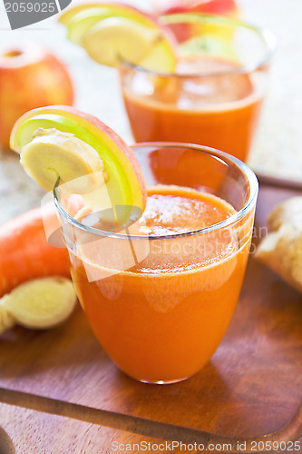 Image of Carrot with Apple and Ginger juice