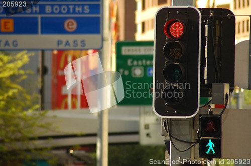 Image of street city lights