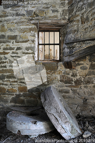 Image of Millstones in the Abandoned Mill