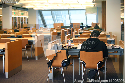 Image of Boy in the library