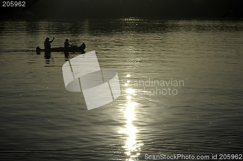 Image of kayak paddling