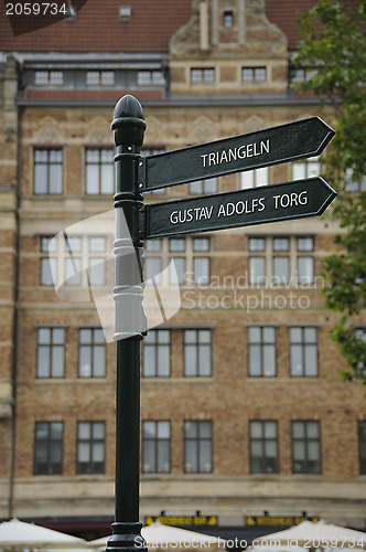 Image of Signpost in Malmo, Sweden