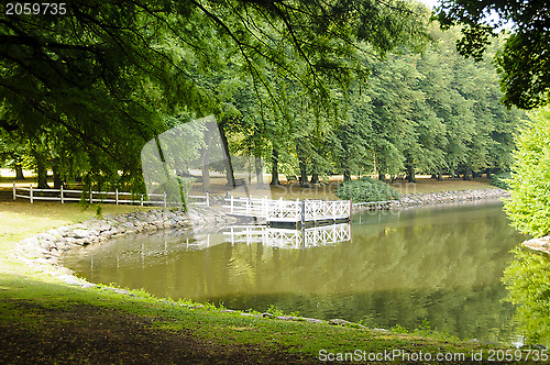 Image of Quiet park and river