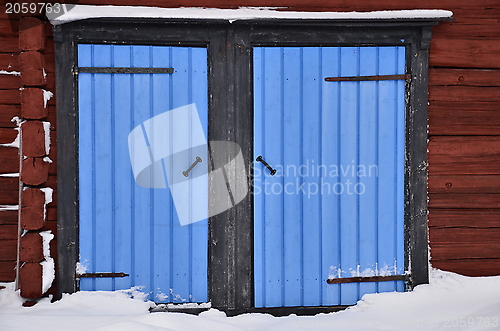 Image of Blue doors