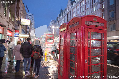 Image of Red Telephone Booth on a classic London Street