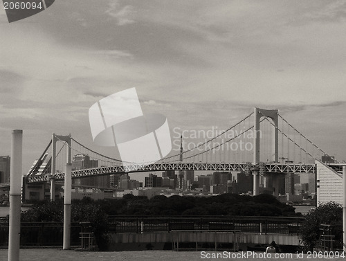 Image of Architectural detail of Tokyo, Black and White view