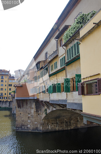 Image of Ponte Vecchio Architectural Detail - Old Bridge in Florence