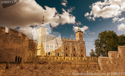 Image of Tower of London - Autumn sunset colors