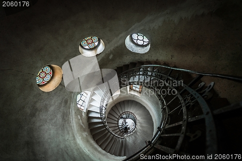 Image of Round stairs in a church