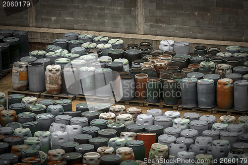 Image of Chemical waste dump with a lot of barrels