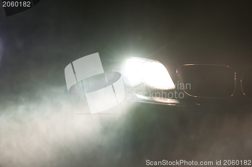 Image of Car Headlights of a car