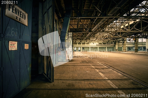 Image of An abandoned industrial interior