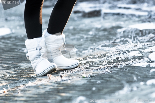 Image of Winter wear on a girl
