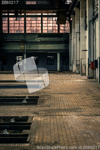 Image of An abandoned industrial interior