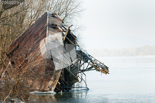 Image of Photo of an industrial ship