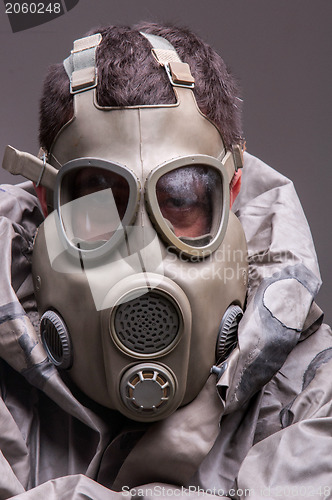 Image of Man in protective suit