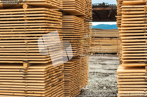 Image of Stacked up wood