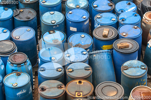 Image of Chemical waste dump with a lot of barrels