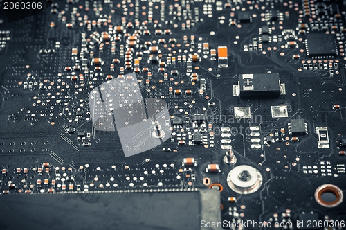 Image of Electronic board closeup photo