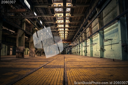 Image of An abandoned industrial interior