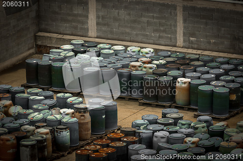 Image of Chemical waste dump with a lot of barrels