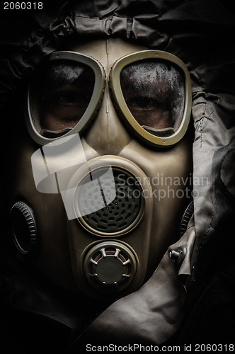 Image of Man in protective suit